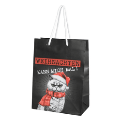 Geschenktüte XMAS CAT, M, ca.23cmH