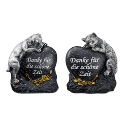 Grabdeko f. Haustiere, 2/s, schwarz, ca. 14 cmH