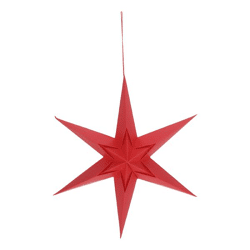 Hänger Papierstern, Deluxe, rot, S, ca. 20cmD