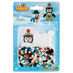 Hama 4109 - Iron on beads set, snowman & penguin