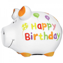 Happy Birthday Sparschwein - 9 cm
