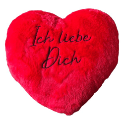 Herzkissen rot, Ich Liebe Dich, L, ca. 40cm