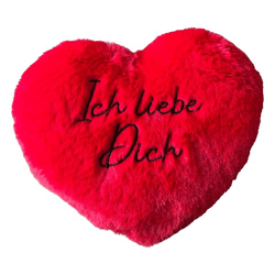Herzkissen rot, Ich Liebe Dich, S, ca. 20cm