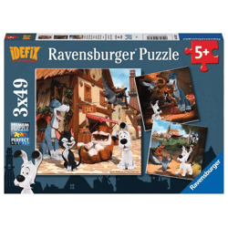 Idefix und seine tierischen Freunde - Puzzle 3 x 49 Teile