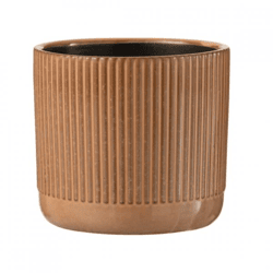 J-Line Blumentopf Serie M, braun, 14 cm