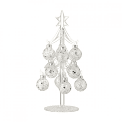J-Line kerstboom glas glitter 20 cm