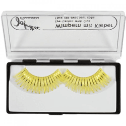 Jofrika Kosmetik künstliche Wimpern gelb/glitter 9,5 cm B-Wahl VE500