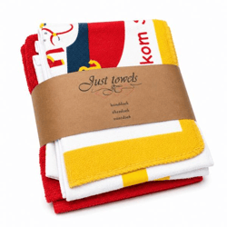 Just Towels Sinterklaas Küchentücher, 3er-Set