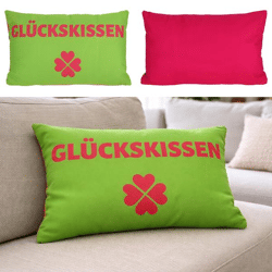 Kissen Glücksbringer, Soft, 40x25cm