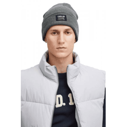 klassische SOLID SDIrwin Herren Beanie aus Synthetik Mütze 21301127-ME-1840051 Grau