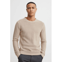 klassischer 11 PROJECT PRTill Fine Herren Feinstrickpullover mit Rundhals Strickpullover 21301004-ME-1513041 Beige