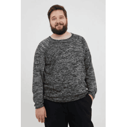 klassischer BLEND BHDan BT Herren Feinstrickpullover mit Rundhals Strickpullover Große Größen 20713439ME-194007 Schwarz