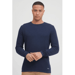 klassischer BLEND BHPullover Herren Grobstrickpullover mit Rundhals Strickpullover 20712645-194024 Blau