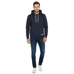 klassischer SOLID SDChap Herren Kapuzenpullover aus Sweat Hoodie Große Größen 21301306ME-194010 Blau