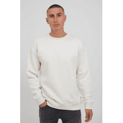 klassisches BLEND BHJeffrey Herren Sweatshirt mit Rundhals Pullover 20713531ME-110103 Weiß