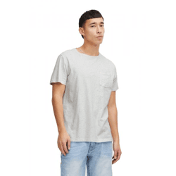 klassisches BLEND Herren T-Shirt mit Rundhals Shirt 20716510-110602 Weiß