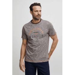 klassisches FQ1924 FQIvar Herren T-Shirt mit Rundhals Shirt 21900538-ME-191619 Braun