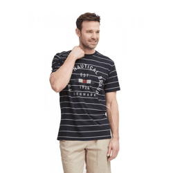 klassisches FQ1924 FQTom SS Herren T-Shirt mit Rundhals Shirt 21900644-194011 Grau