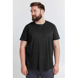 klassisches SOLID SDBedonno BT Herren T-Shirt Große Größen mit Rundhals Shirt 21300883-ME-194007 Schwarz