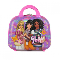 Suitcase Glam Girls with handles pink 30 cm
