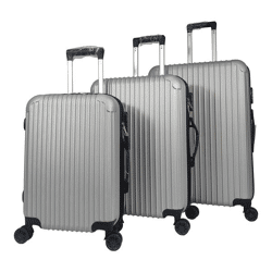 Kofferset A036 3tlg Grau