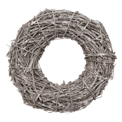 Kranz Äste, Antik weiß, S, ca.25cmD