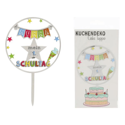 Kuchendeko, Cake Topper,Hurra Schule,ca.16cmH