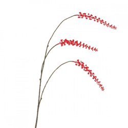 Künstliche Beeren Cluster rot 94 cm