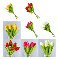 Künstlicher Tulpenstrauß, 5 Stück, 4/s