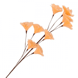 Künstlicher Zweig Federblumen orange 110 cm