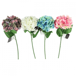Künstliche Blume Hortensie 54 cm 4 Stück sortiert