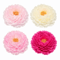 Kunstbloem Peony 17 cm 4 assorti
