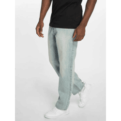 lässige Rocawear Herren Jeans Reißverschluss mit Baumwolle Blau