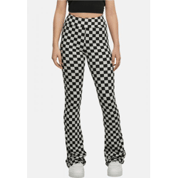 lässige URBAN CLASSICS Damen Hose Stretch 200 g/m² Schwarz/Grau