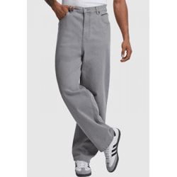 lässige Urban Classics Herren Jeans Stretch Reißverschluss 390 g/m² mit Baumwolle Grau