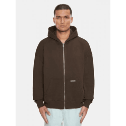 lässiger Bazix Republiq Herren Hoodie mit Baumwolle Braun