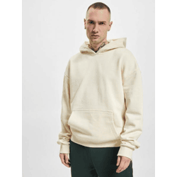 lässiger Urban Classics Herren Hoodie Kordelzug Kapuze 460 g/m² mit Baumwolle Ecru-Weiß