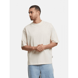 lässiges Carlo Colucci Herren T-Shirt mit Baumwolle Beige