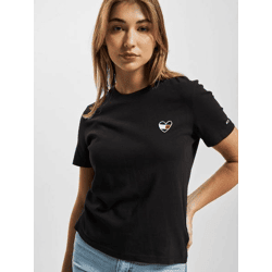 lässiges Tommy Jeans Damen T-Shirt mit Baumwolle Schwarz