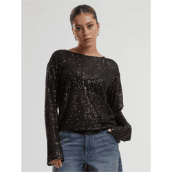 lässiges Urban Classics Damen Sweatshirt Schwarz