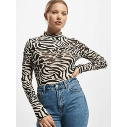 lässiges Urban Classics Damen Sweatshirt Stretch Mesh 117 g/m² Weiß/Schwarz