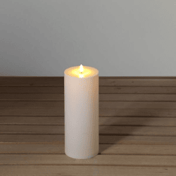LED Altarkerze, creme, ca. 10x28cm