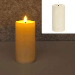 LED Kerze, Kos, creme, Outdoor, L, ca. 15cmH