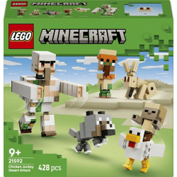 LEGO® 21592 Minecraft™ - Angriff des Hühnerreiters in der Wüste (428 Teile)