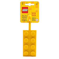 LEGO® - Gepäckanhänger aus Silikon - 2x4 Gelb