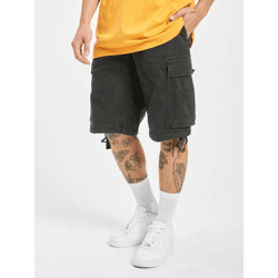 leichte Brandit Herren Shorts Reißverschluss Taschen mit Baumwolle Schwarz