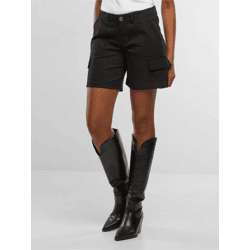 leichte Urban Classics Damen Shorts Stretch Reißverschluss Taschen mit Baumwolle Schwarz