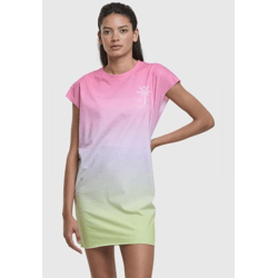 leichtes Just Rhyse Damen Kleid Rosa-Violett-Grün