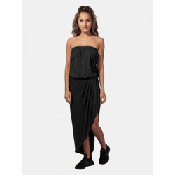 leichtes Urban Classics Damen Kleid Stretch 170 g/m² Schwarz