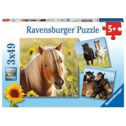 Liebe Pferde - Puzzle - 3x49 Teile